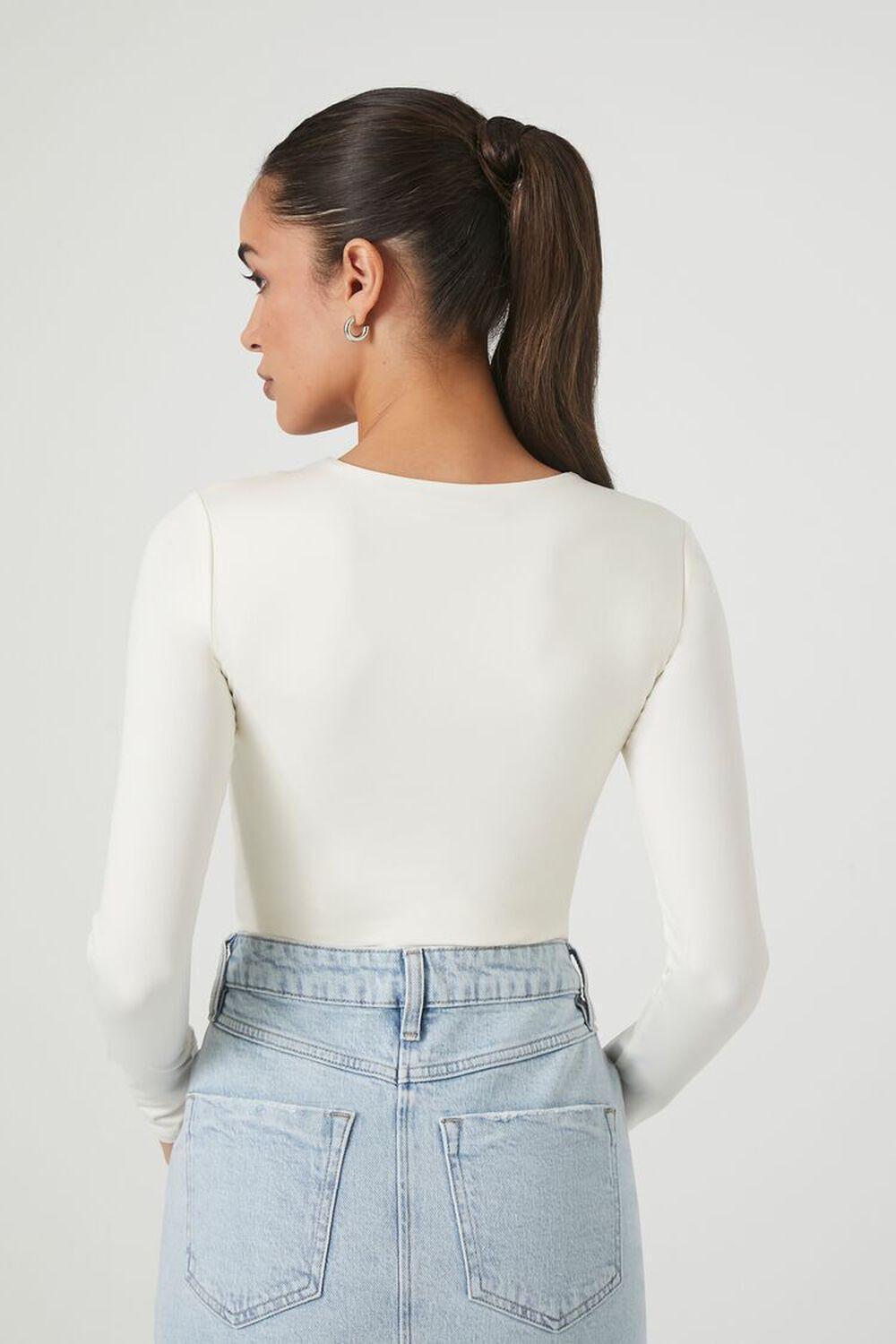 Contour Sculpt Long-Sleeve Bodysuit | Forever 21 Product Image