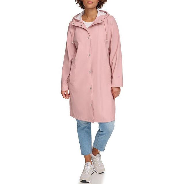 Womens Levis Rubberized Raincoat Pink Product Image