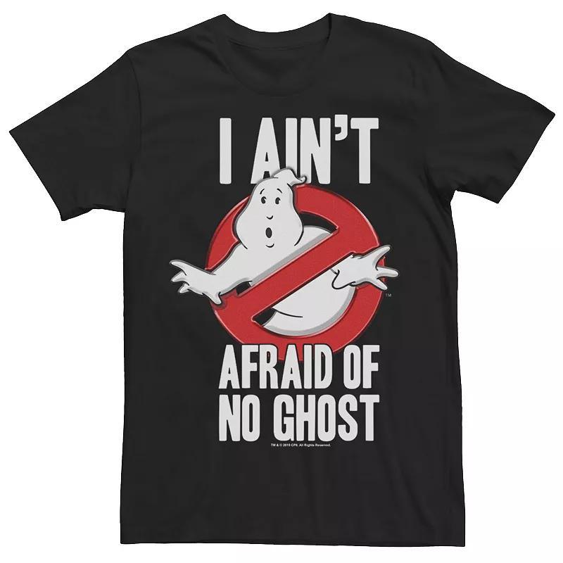 Mens Ghostbusters I Aint Afraid Of No Ghost Bold Text Tee Product Image