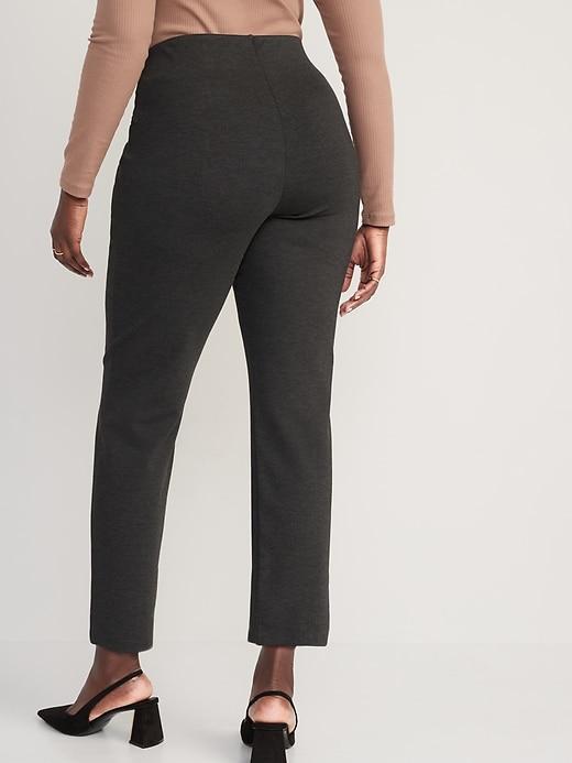 Extra High-Waisted Stevie Straight Ankle Pants Product Image