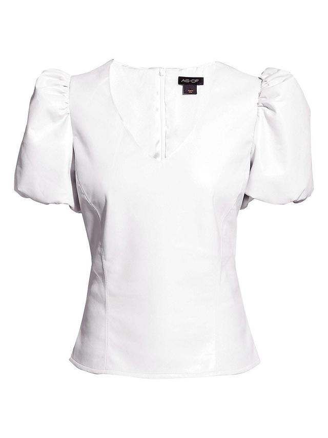 Womens Angelina Recycled Leather Top Product Image