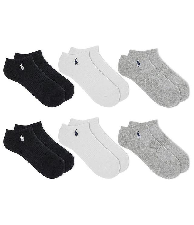 Polo Ralph Lauren Performance Cotton Low-Cut Socks 6-Pack Product Image