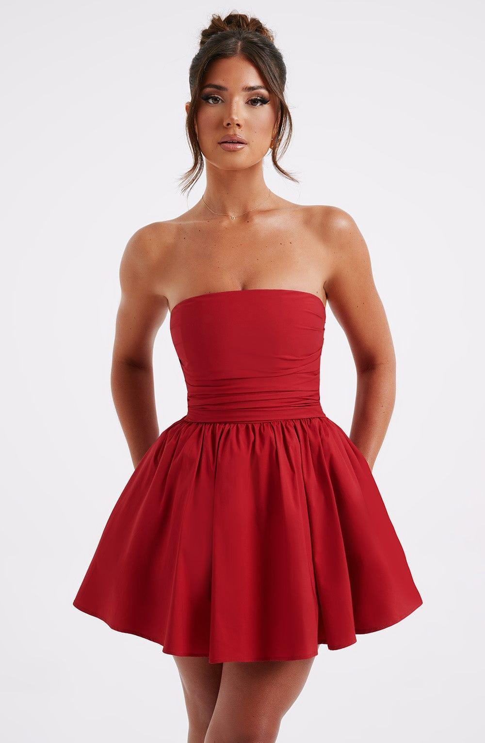 Katrina Mini Dress - Red Product Image