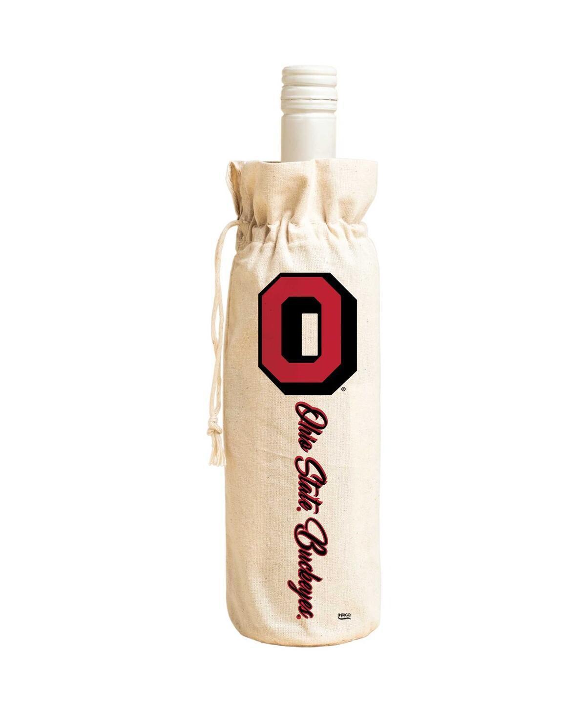 Womens Ohio State Buckeyes Canvas Wine Tote - Scarlet Product Image