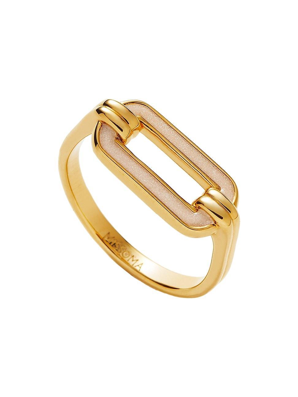 Womens Enamel Haze 18K Gold Vermeil & Enamel Ring Product Image