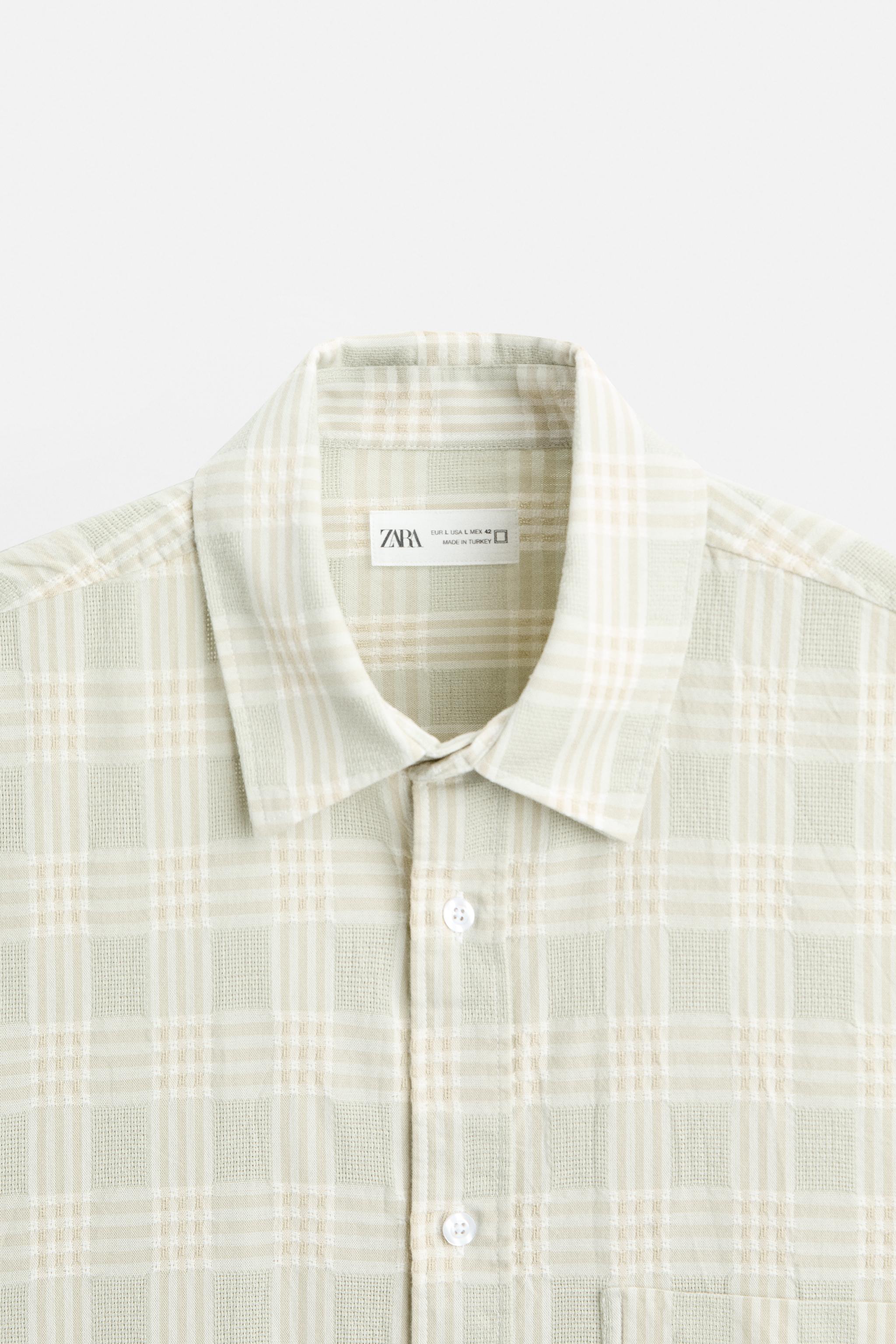 TEXTURED PLAID SHIRT Product Image