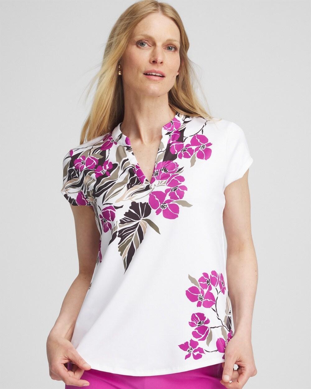 Women's Placed Floral Top Product Image