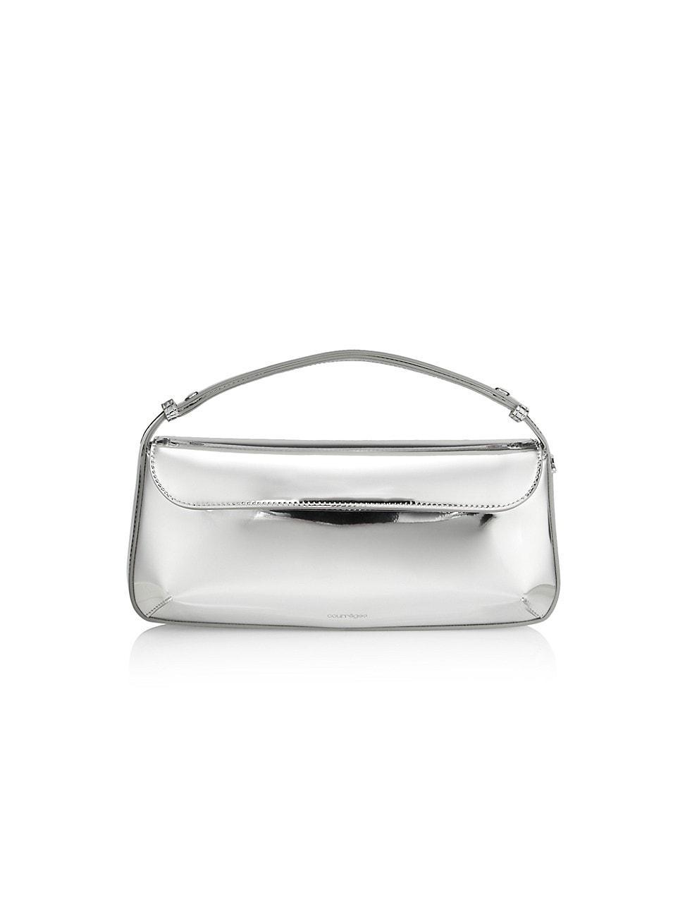 Womens Sleek Mirror Baguette Bag Product Image