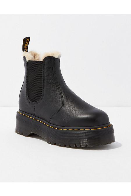 Dr. Martens Womens 2976 Faux Fur-Lined Platform Chelsea Boot Womens product image