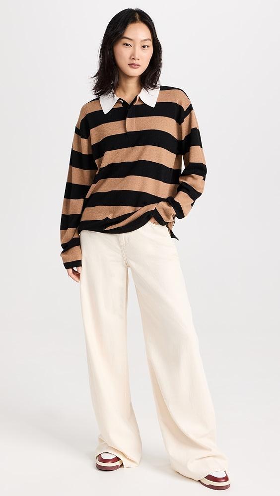 Guest in Residence Striped Rugby Cashmere Sweater | Shopbop Product Image