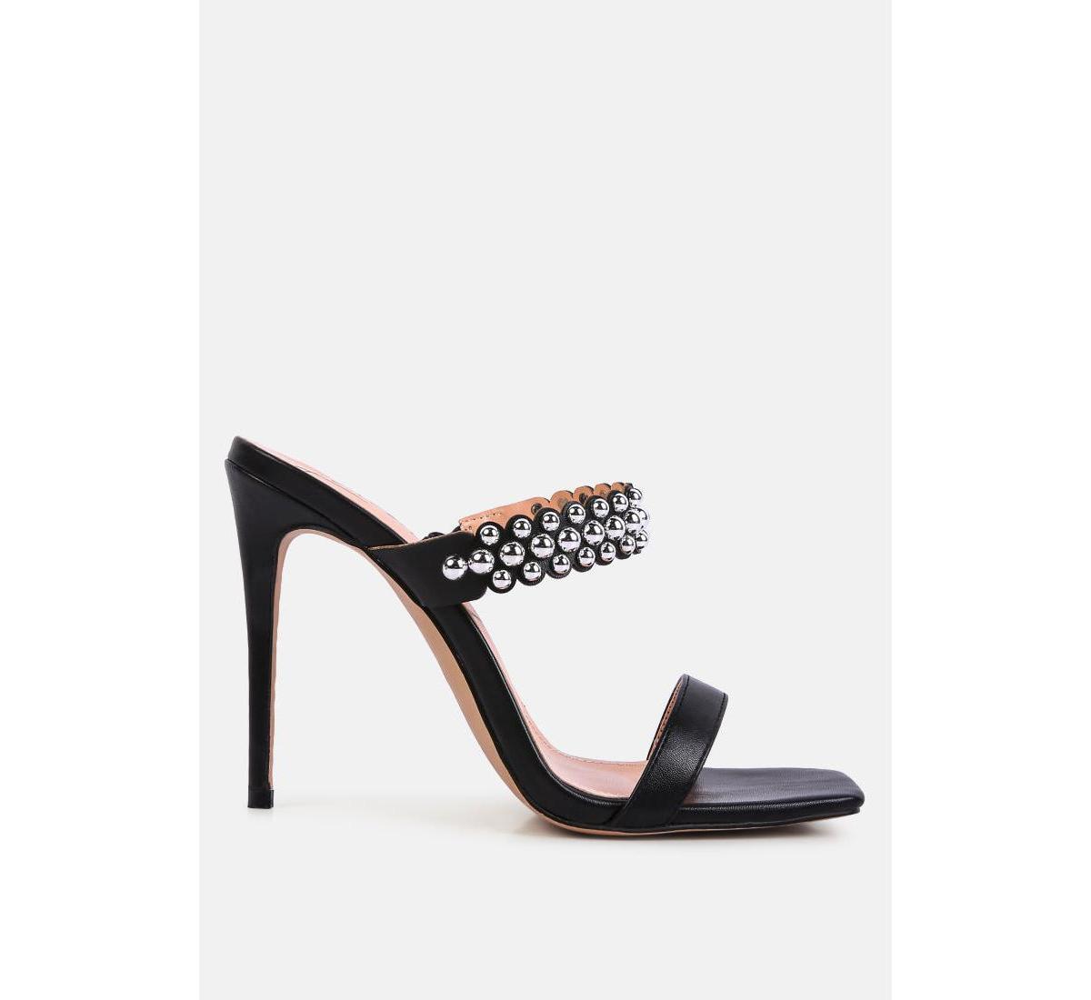 Womens Bandy Stiletto Heel Metal Stud Sandals product image