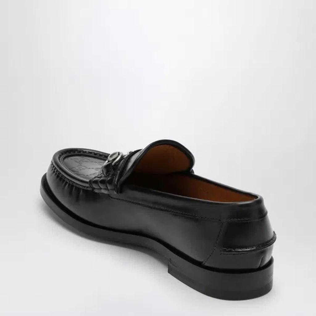 GUCCI Horsebit Gg Leather Loafer In Black Product Image