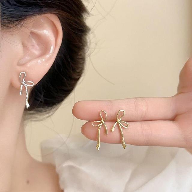 Bow Alloy Stud Earring (Various Designs) Product Image