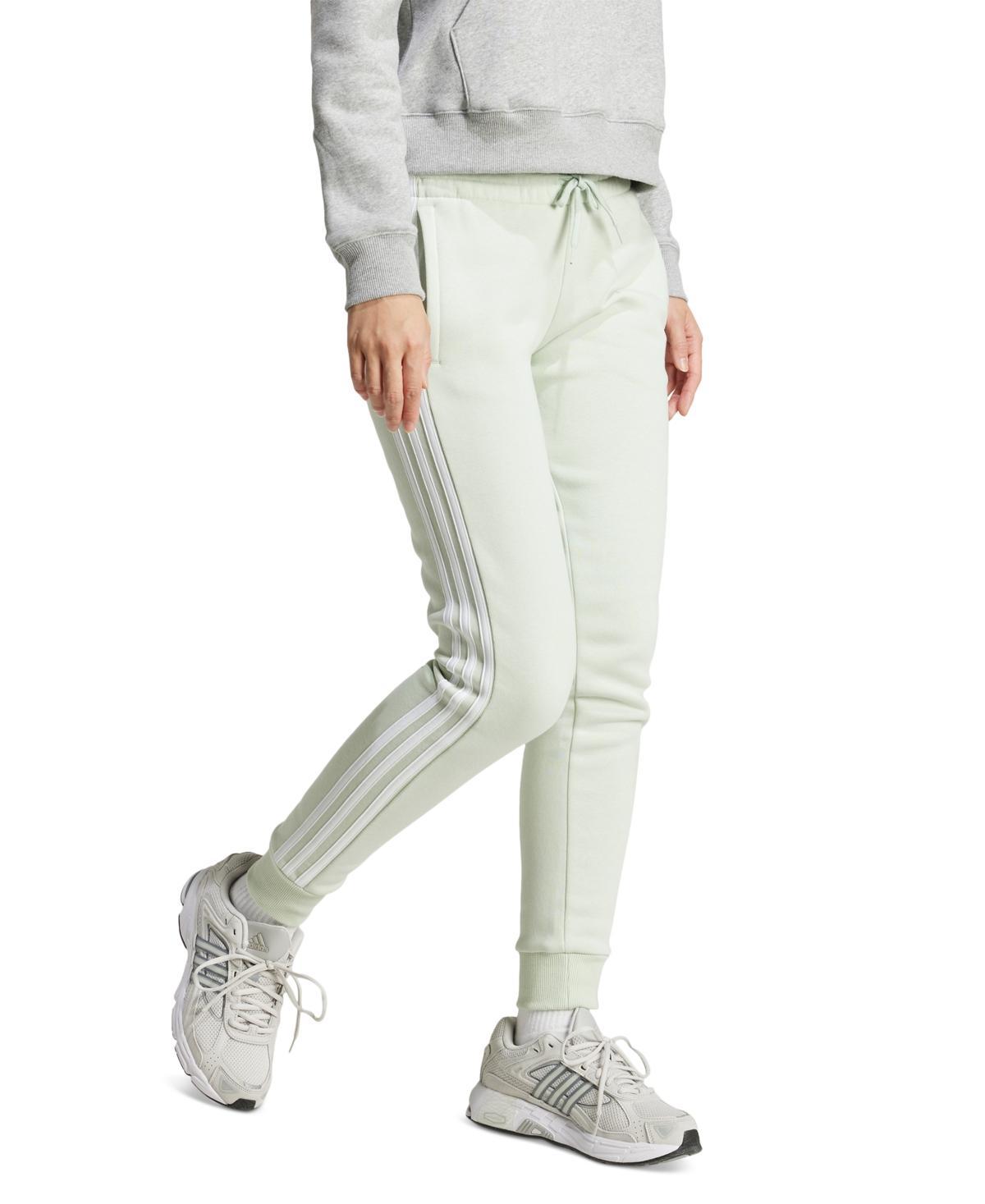 Womens adidas Sportswear Essentials 3-Stripes Fleece Pants Product Image