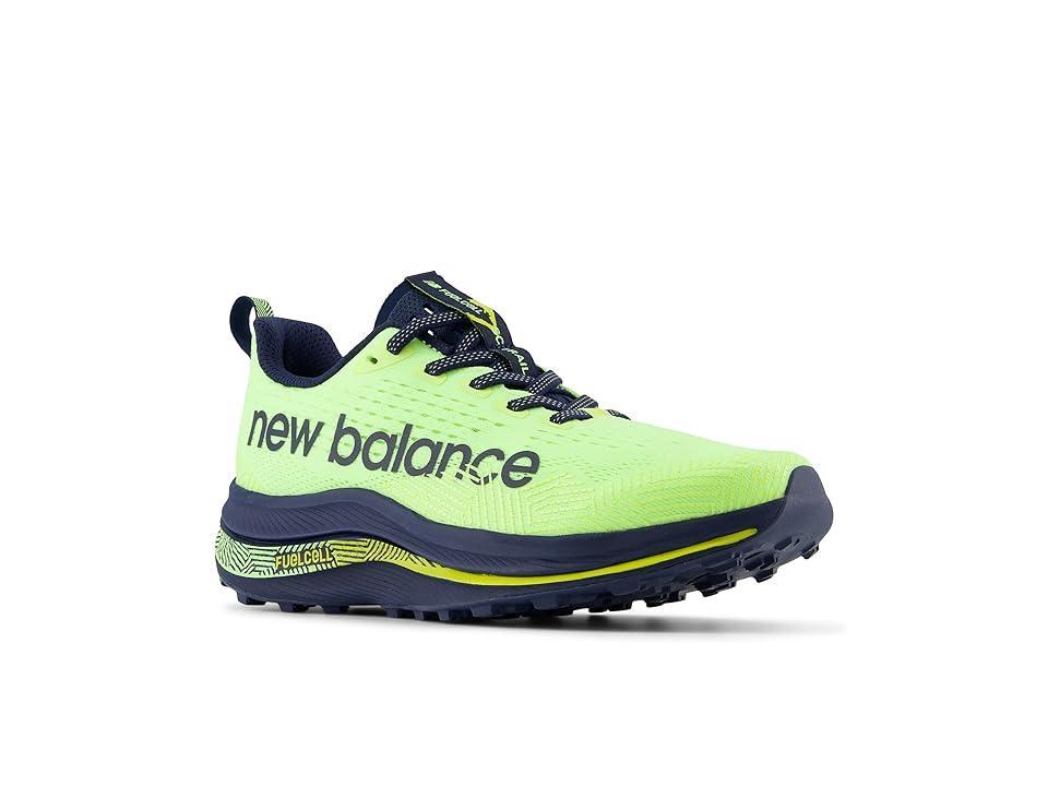 New Balance FuelCell SuperComp Trail (Bleached Lime Glo/NB Navy) Women's Shoes Product Image