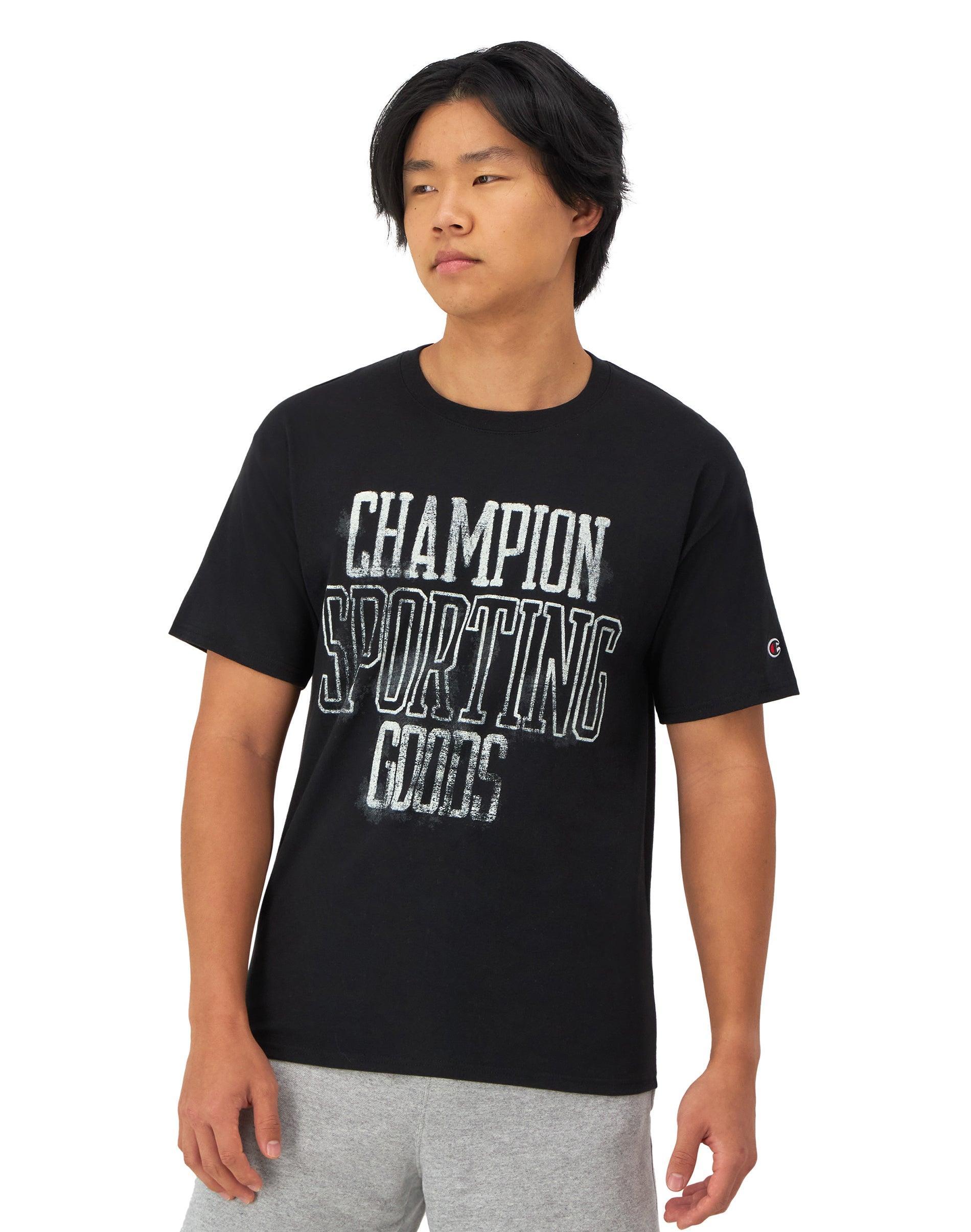 Mens Champion Classic Graphic T-Shirt, Sporting Goods Black M Product Image