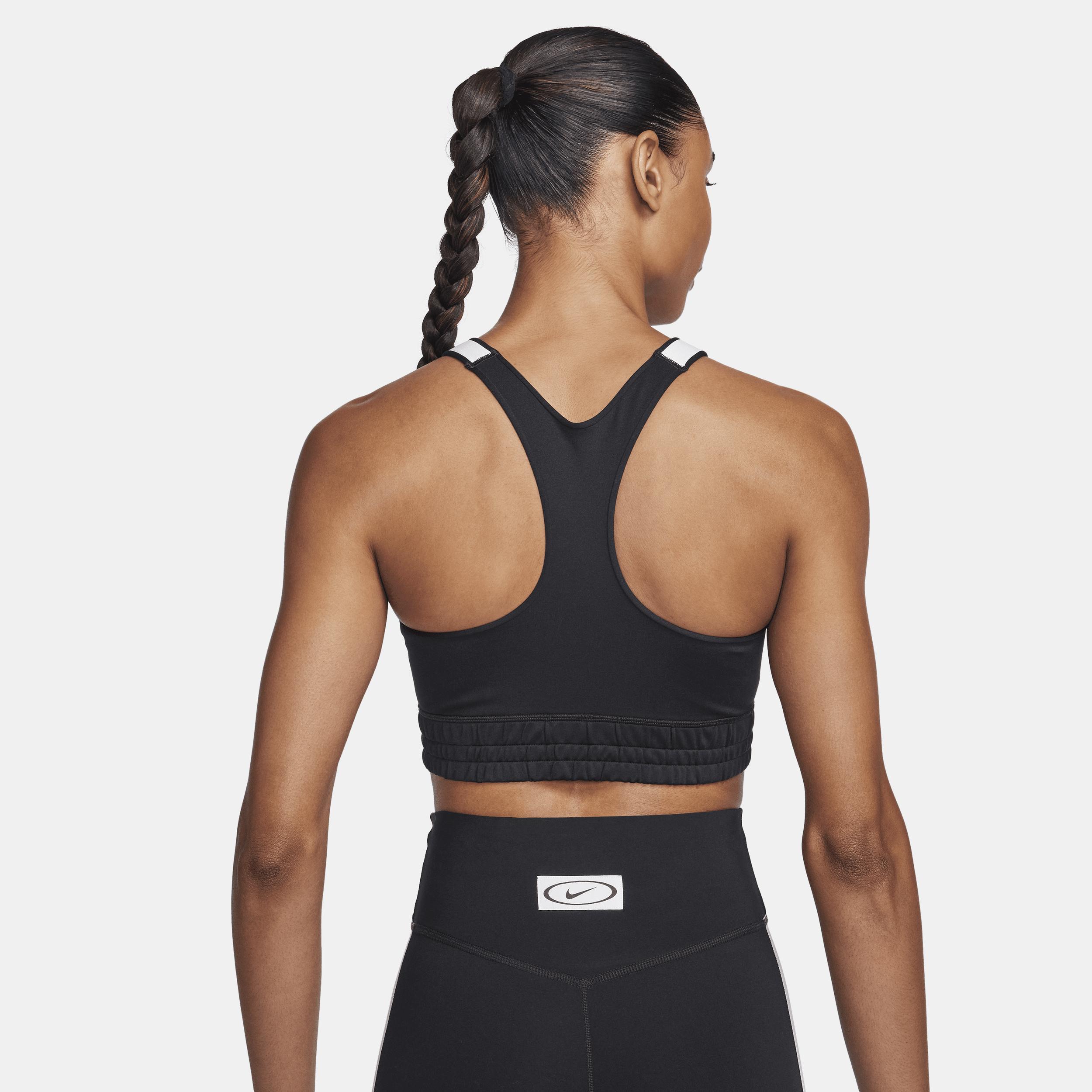 Nike Women's High Neck Medium-Support Lightly Lined Color-Block Sports Bra Product Image