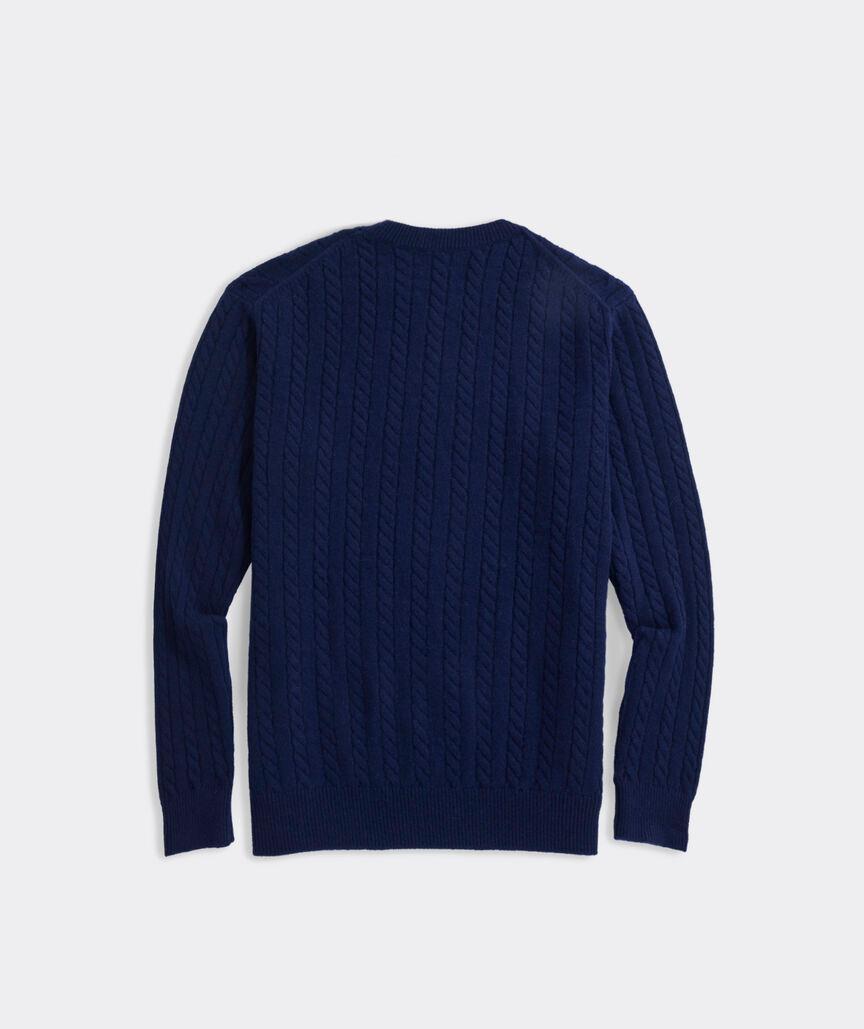 Cashmere Cable Crewneck Sweater Product Image