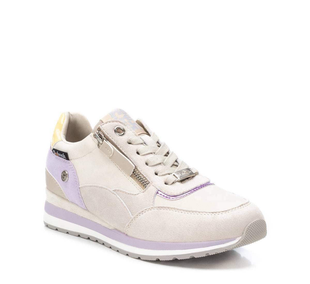 Xti Womens Casual Sneakers With Multicolor Accent - Beige Product Image