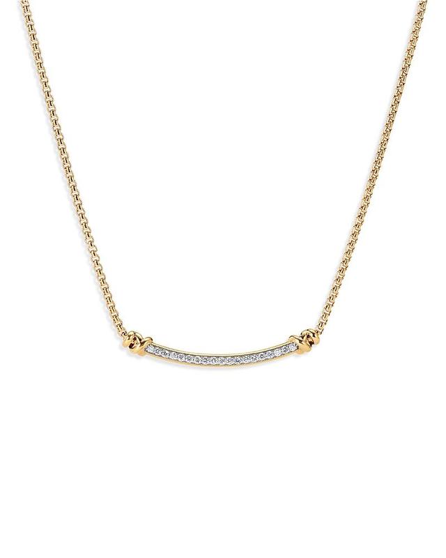 Womens Helena Necklace In 18K Yellow Gold With Diamonds Product Image