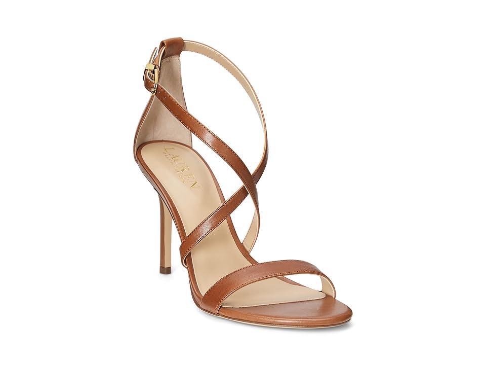 LAUREN Ralph Lauren Gabriele Heel Sandal (Deep Saddle ) Women's Shoes Product Image