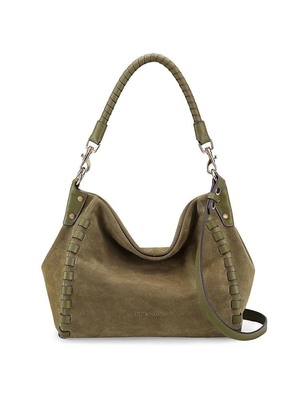 Womens Zen Suede Hobo Bag Product Image