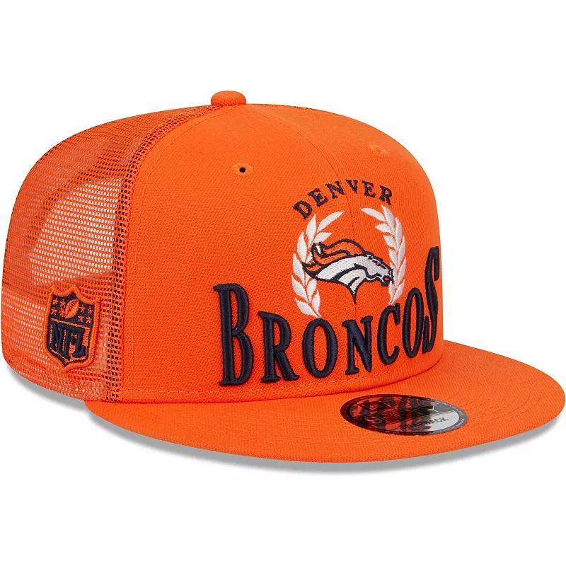 Mens New Era Denver Broncos Collegiate Trucker 9FIFTY Snapback Hat Product Image