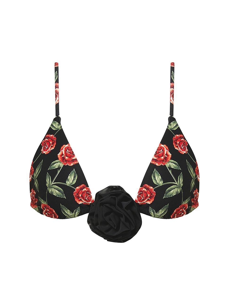 Womens Cooper Floral Bikini Top Product Image