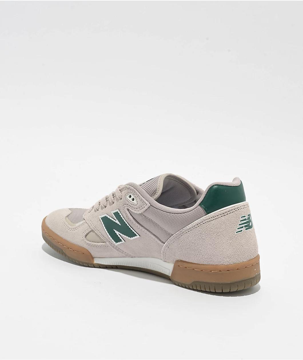 New Balance Numeric 600 Beige & Gum Skate Shoes Product Image