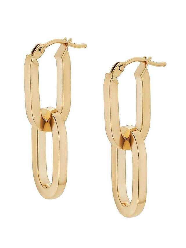 Womens 14K Yellow Gold Shift Drop Earrings Product Image