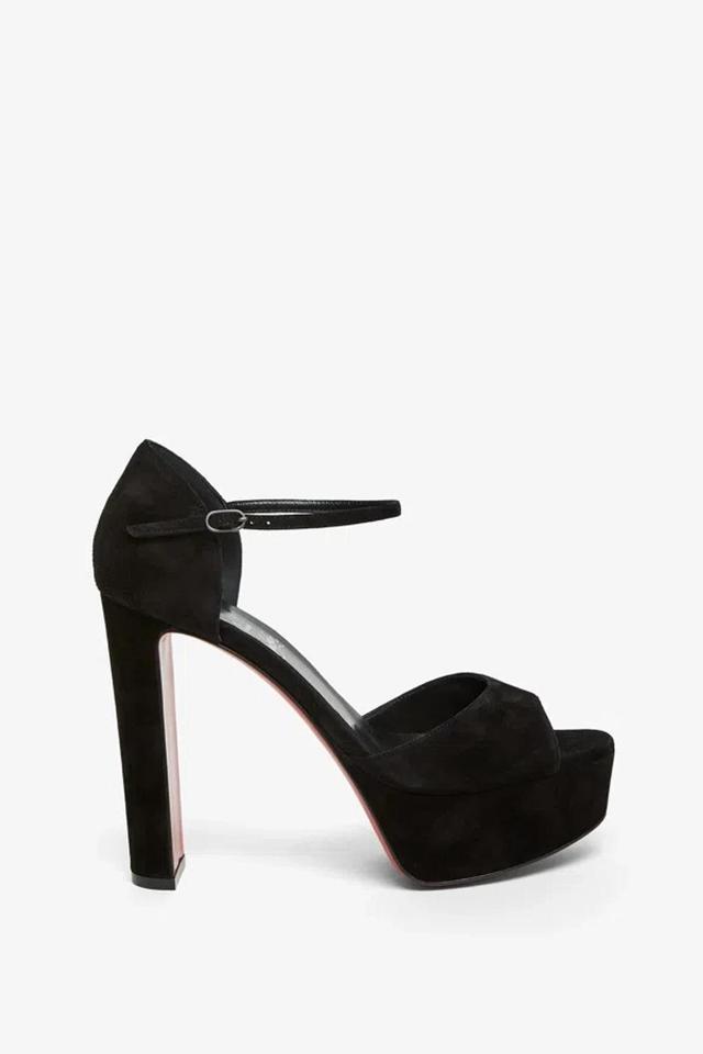 Sandaloo Peep-toe Sandal In Black Product Image