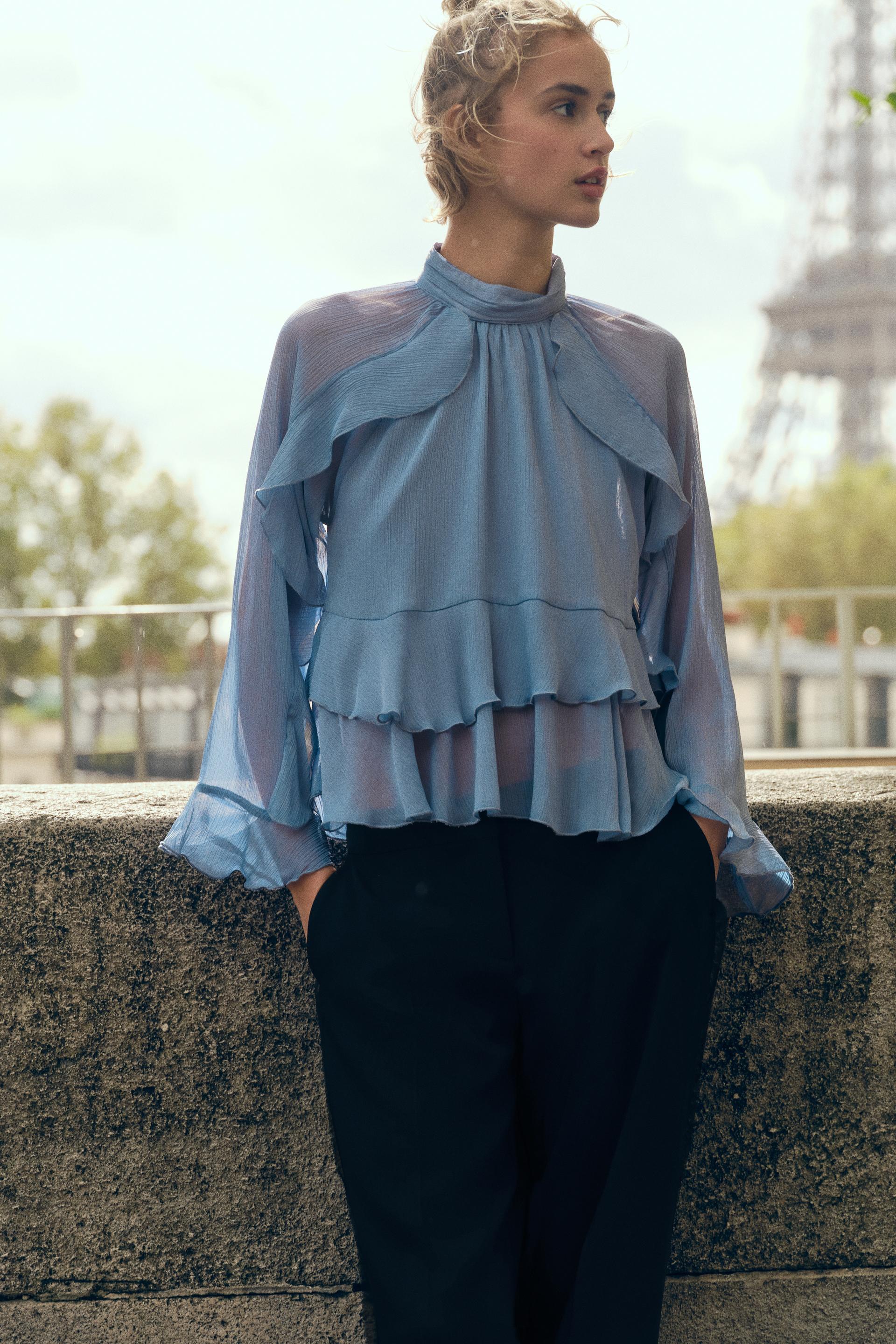 RUFFLED BLOUSE Product Image