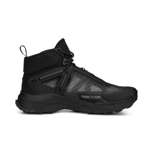 PUMA SEASONS Explore NITROâ¢ Mid GORE-TEX Men's Hiking Shoes in Black/Cool Dark Grey Product Image