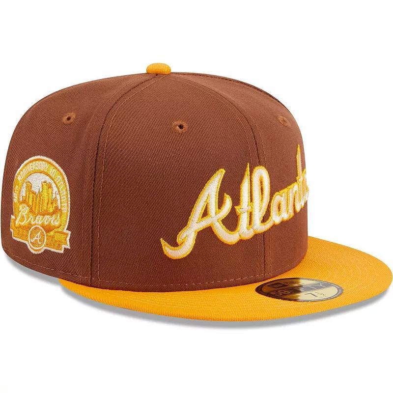 Mens New Era Brown Atlanta Braves Tiramisu 59FIFTY Fitted Hat Product Image