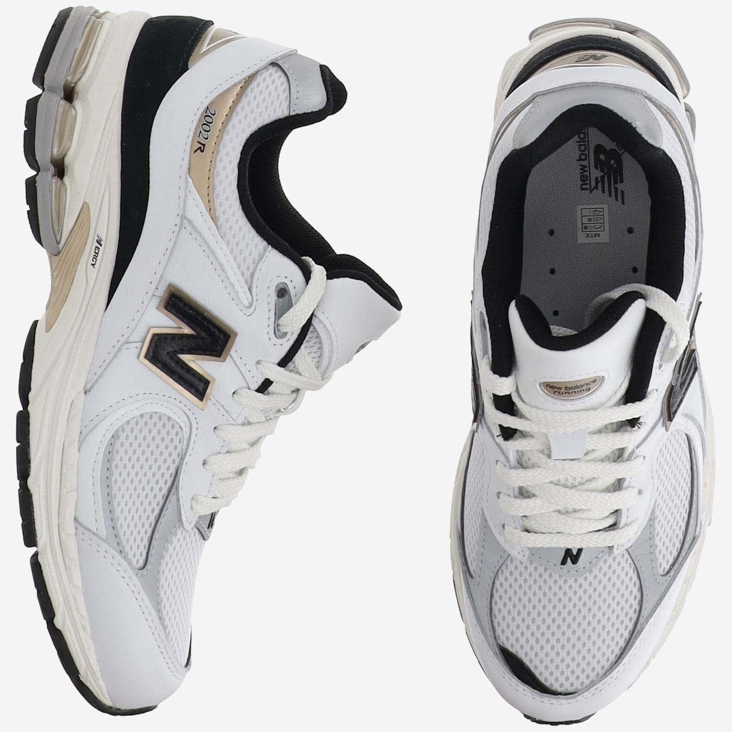 NEW BALANCE Sneakers 2002r In White/black/gold Product Image