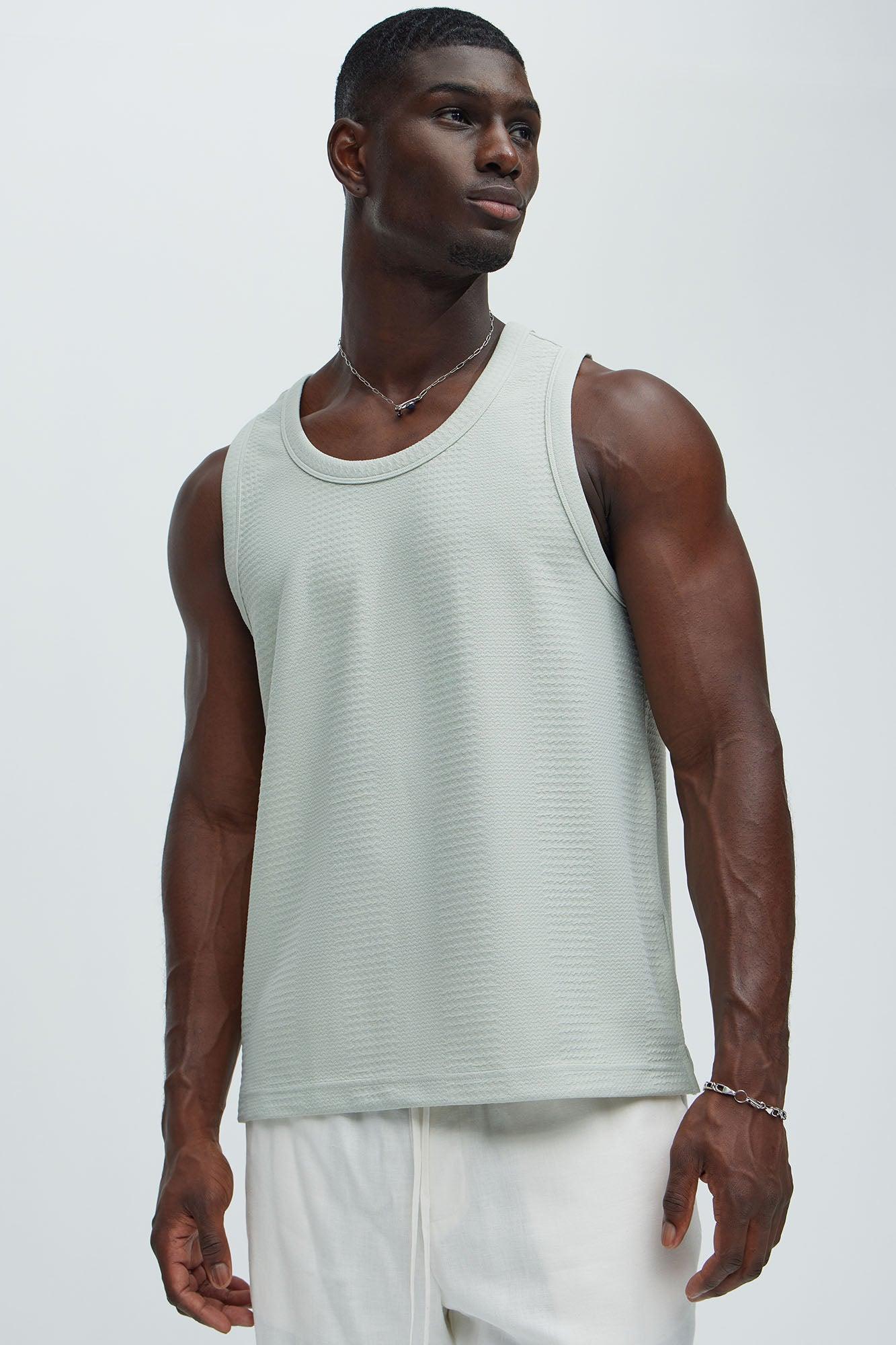 Angelo Textured Tank - Sage product image