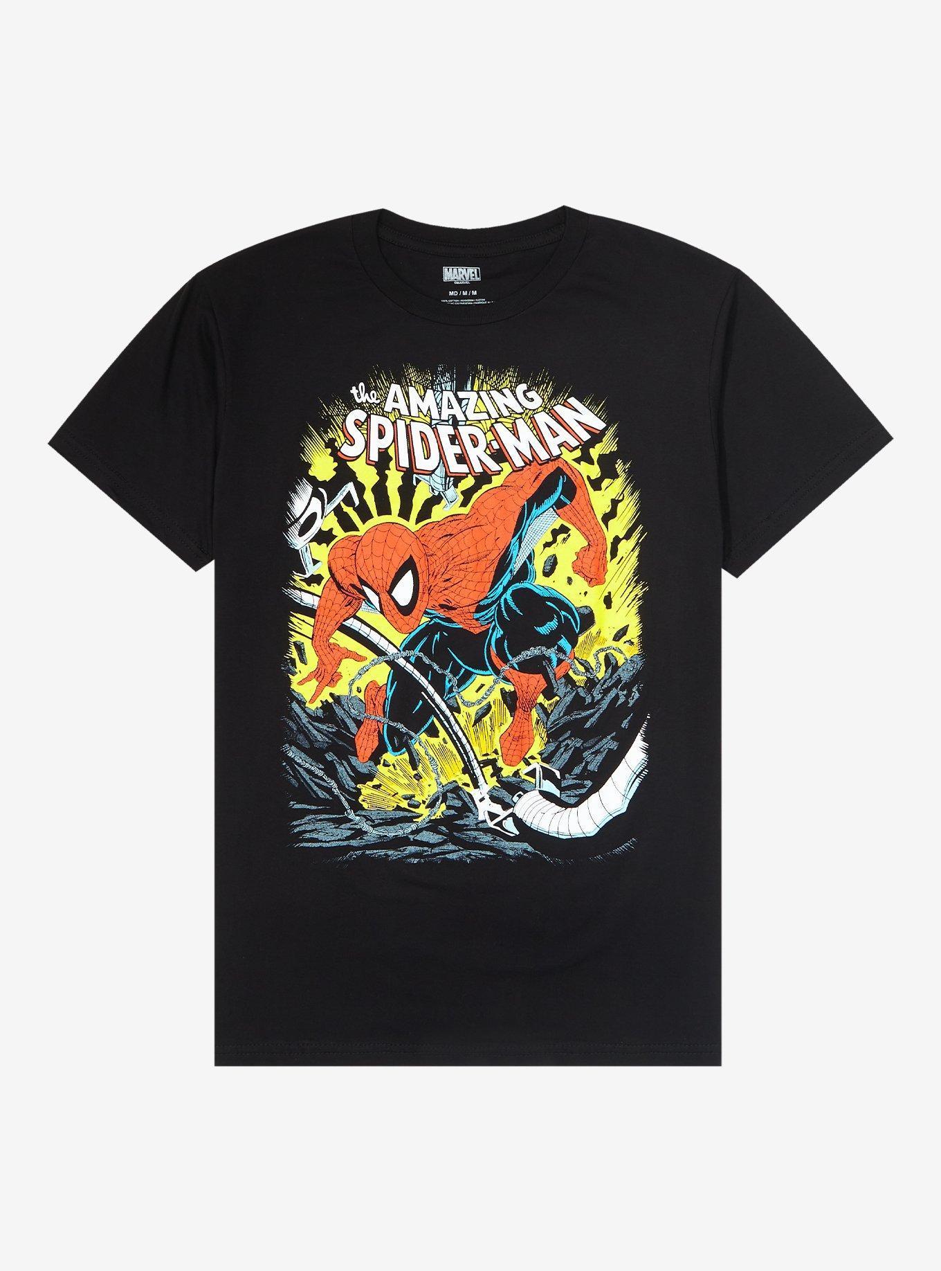 Marvel The Amazing Spider-Man Comic Battle T-Shirt Product Image