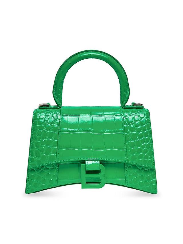 Womens Hourglass XS Handbag Crocodile Embossed Product Image