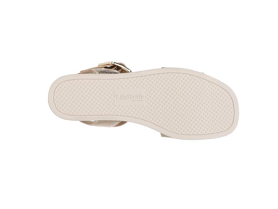 LifeStride Gillian Ankle Straps (Platino) Women's Sandals Product Image