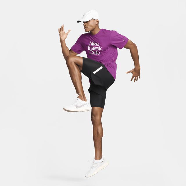 Nike Men's Track Club Dri-FIT Short-Sleeve Running Top Product Image