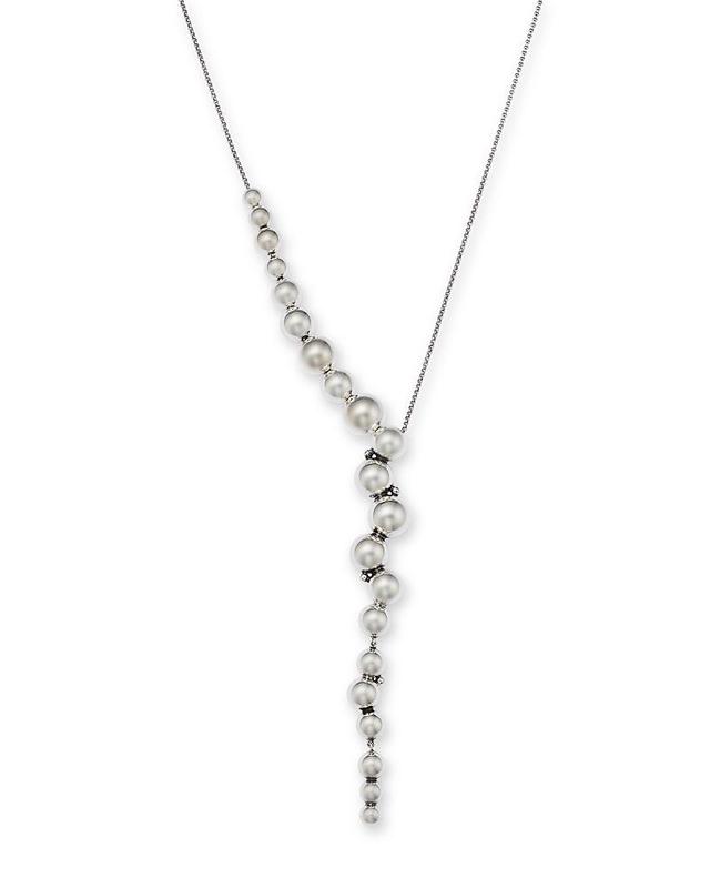 Womens Moonlight Grapes Sterling Silver Beaded Necklace Product Image