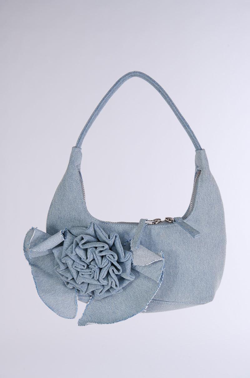 DENIM ROSETTE BAG Product Image