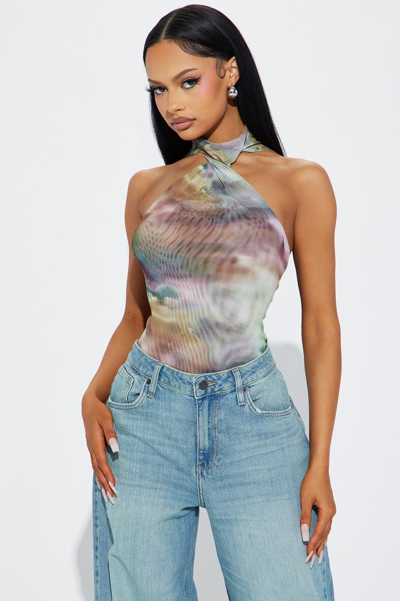 Joscelyn Mesh Bodysuit - Multi Color Product Image