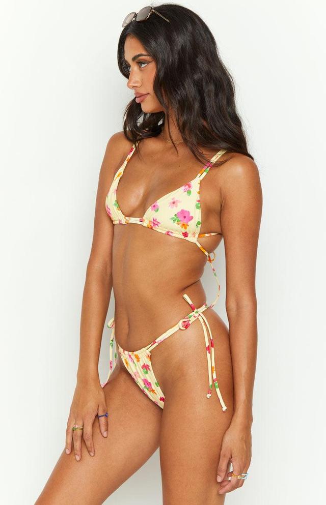 9.0 Swim Sumba Yellow Floral Bikini Bottom Product Image