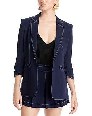 Cinq  Sept Khloe Ruched Sleeve Blazer Product Image