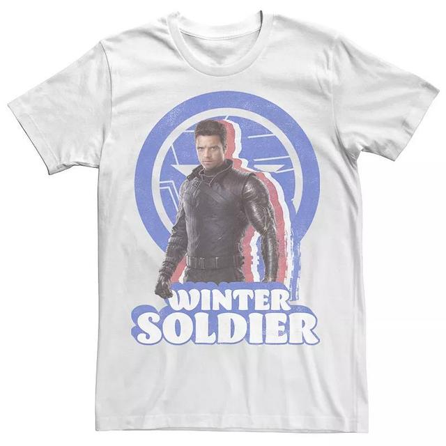 Big & Tall Marvel The Falcon And The Winter Soldier Bucky Retro Tee, Mens Product Image