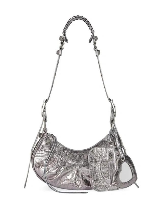 BALENCIAGA Le Cagole Xs Bag In Silver Product Image