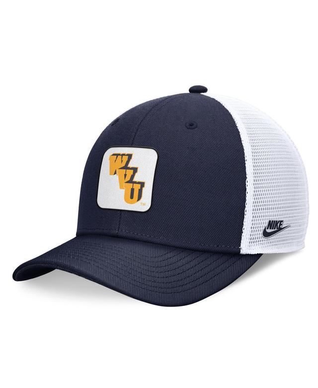 Nike Mens Navy West Virginia Mountaineers Legacy Rise Mascot Trucker Adjustable - Navy, White Product Image