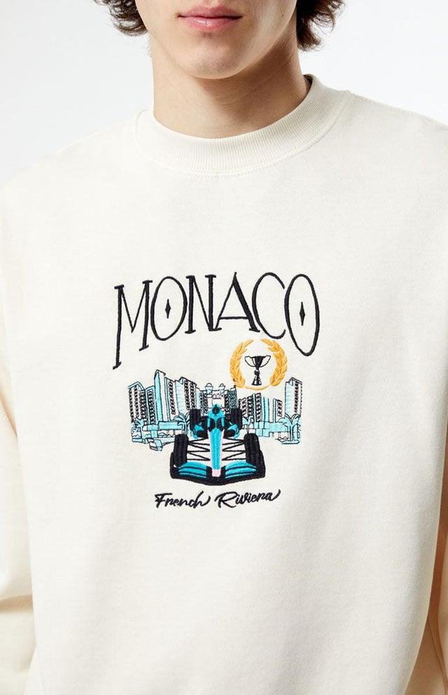 Men's Monaco Embroidered Crew Neck Sweatshirt Product Image