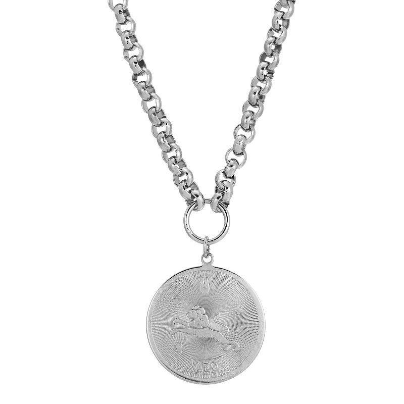 1928 Round Sagitarius Pendant Necklace, Womens, October Product Image